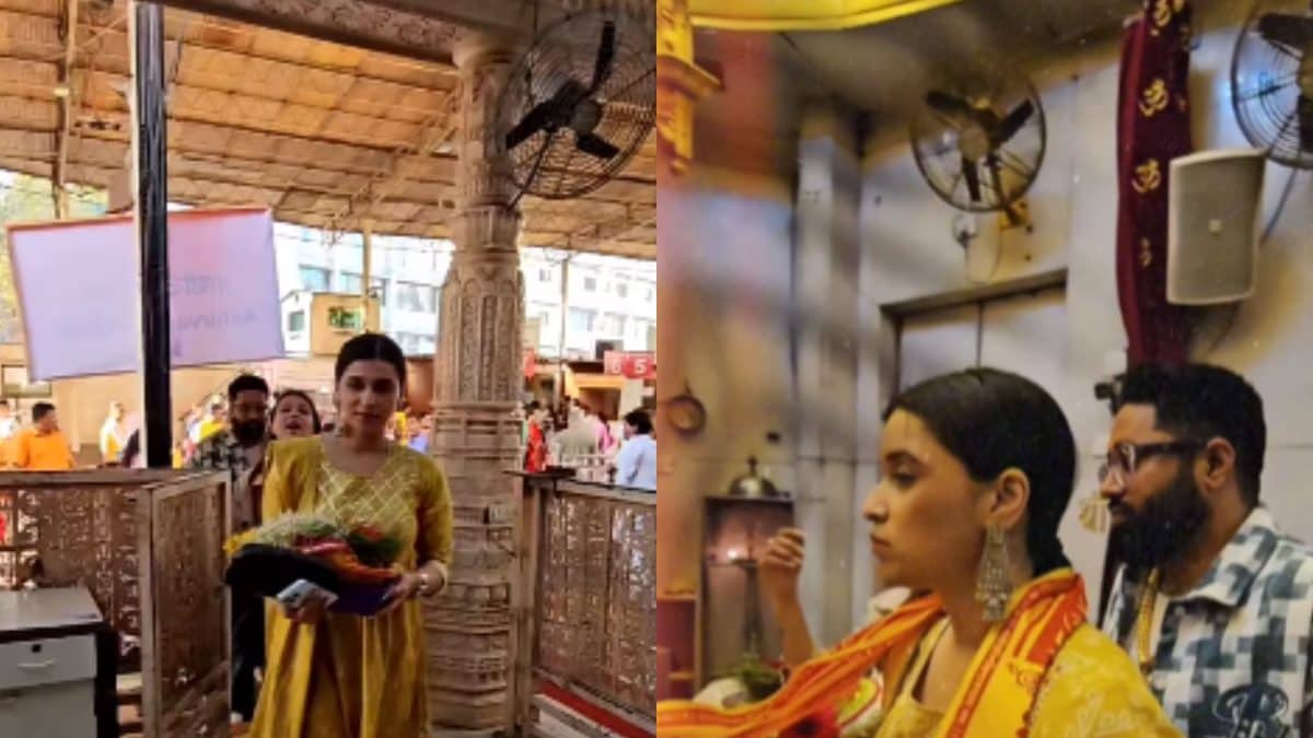 Bigg Boss 17's Mannara Chopra Seeks Blessings At Siddhivinayak Temple, Photos