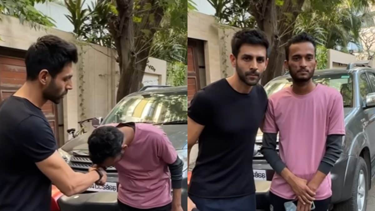 Kartik Aaryan Meets His Fan Who Cycled From Jhansi To Mumbai To See Him, Video Goes Viral; Watch